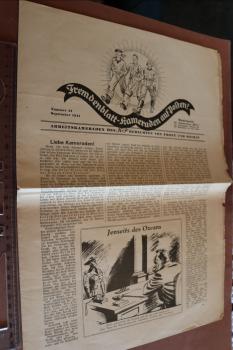 alte Zeitung - Fremdenblatt - Kameraden auf Posten ! Nummer 21 - September 1941
